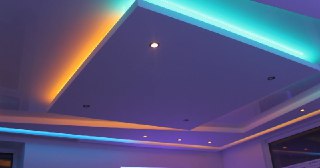 Натяжной потолок с подсветкой Ишимбай, цена от 2069 руб.
